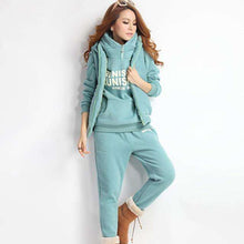 Load image into Gallery viewer, 2019 Hot Autumn Winter Sports 3 Piece Outfits Hoodies Suits Thickened Female Furring Casual Women Plus Size 6XL Korean Hooded - Ole Misc.