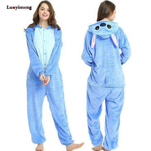Load image into Gallery viewer, Adult Animal Pajamas Women Unicorn Sleepwear Onesie Kigurumi Panda Pyjama Anime Cartoon Overalls Witner Pikachu Nightie Jumpsuit - Ole Misc.