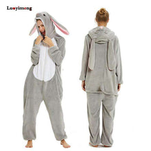 Load image into Gallery viewer, Adult Animal Pajamas Women Unicorn Sleepwear Onesie Kigurumi Panda Pyjama Anime Cartoon Overalls Witner Pikachu Nightie Jumpsuit - Ole Misc.