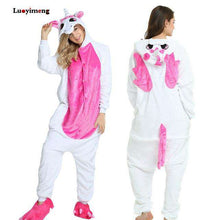Load image into Gallery viewer, Adult Animal Pajamas Women Unicorn Sleepwear Onesie Kigurumi Panda Pyjama Anime Cartoon Overalls Witner Pikachu Nightie Jumpsuit - Ole Misc.
