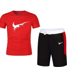 Load image into Gallery viewer, Quality Men's Sets T Shirts+shorts men Brand clothing Two piece suit tracksuit Fashion Casual Tshirts Gyms Workout Fitness Sets - Ole Misc.