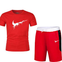 Load image into Gallery viewer, Quality Men's Sets T Shirts+shorts men Brand clothing Two piece suit tracksuit Fashion Casual Tshirts Gyms Workout Fitness Sets - Ole Misc.