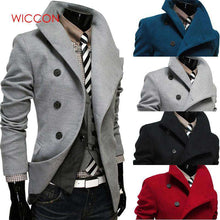 Load image into Gallery viewer, 2019 New Single -Breasted Lapel Oblique Placket Wool Coat - Ole Misc.