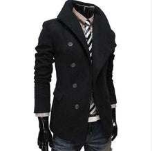Load image into Gallery viewer, 2019 New Single -Breasted Lapel Oblique Placket Wool Coat - Ole Misc.
