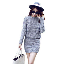 Load image into Gallery viewer, Women's Knitted Suit Set Two Piece Matching Skirt Set Outfits Clothing For Women Clothes 2019 Conjuntos De Mujer Ensemble Femme - Ole Misc.