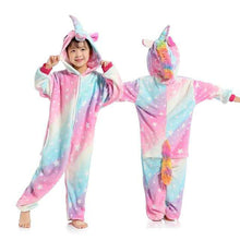 Load image into Gallery viewer, Girls Boys Winter Kigurumi Pajamas Unicorn Cartoon Anime Animal - Ole Misc.