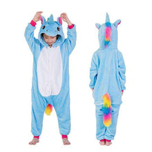 Load image into Gallery viewer, Girls Boys Winter Kigurumi Pajamas Unicorn Cartoon Anime Animal - Ole Misc.