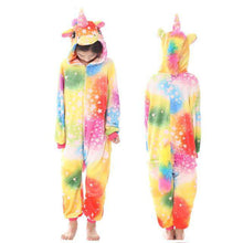 Load image into Gallery viewer, Girls Boys Winter Kigurumi Pajamas Unicorn Cartoon Anime Animal - Ole Misc.