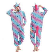 Load image into Gallery viewer, Kigurumi Pajamas For Women Adults Winter Flannel Cartoon Cosplay Jumpsuit Animal Onesie Unicorn Sleepwear Stich Pijama Unicornio - Ole Misc.