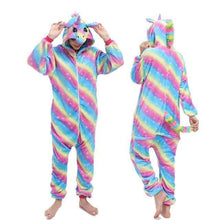 Load image into Gallery viewer, Kigurumi Pajamas For Women Adults Winter Flannel Cartoon Cosplay Jumpsuit Animal Onesie Unicorn Sleepwear Stich Pijama Unicornio - Ole Misc.
