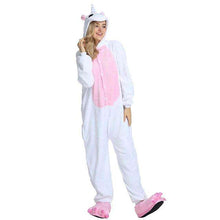 Load image into Gallery viewer, Kigurumi Pajamas For Women Adults Winter Flannel Cartoon Cosplay Jumpsuit Animal Onesie Unicorn Sleepwear Stich Pijama Unicornio - Ole Misc.