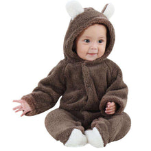 Load image into Gallery viewer, Baby Rompers baby coral fleece Hoodies Jumpsuit  baby girls boys Clothes romper newborn toddle baby clothing Autumn Winter - Ole Misc.