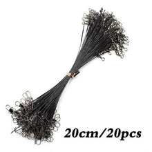 Load image into Gallery viewer, 20PCS Anti Bite Steel Fishing Line Steel Wire Leader With Swivel Fishing Accessory - Ole Misc.