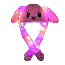 Load image into Gallery viewer, Funny Hat Women Men Kids Lighting Hat Cute Rabbit Ears Plush Ears Can Move Cap Children Shine Winter Warm Party Hat #L10 - Ole Misc.