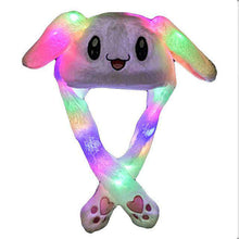 Load image into Gallery viewer, Funny Hat Women Men Kids Lighting Hat Cute Rabbit Ears Plush Ears Can Move Cap Children Shine Winter Warm Party Hat #L10 - Ole Misc.