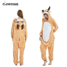 Load image into Gallery viewer, Unicorn Pajamas Onesie Animal Women Kigurumi Stitch Adult Hooded Sleepwear Winter Flannel Christmas Deer Shark Unicornio Pijamas - Ole Misc.