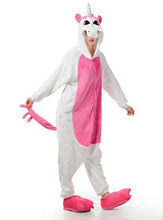 Load image into Gallery viewer, Unicorn Pajamas Onesie Animal Women Kigurumi Stitch Adult Hooded Sleepwear Winter Flannel Christmas Deer Shark Unicornio Pijamas - Ole Misc.