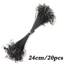 Load image into Gallery viewer, 20PCS Anti Bite Steel Fishing Line Steel Wire Leader With Swivel Fishing Accessory - Ole Misc.