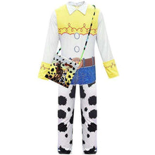 Load image into Gallery viewer, Toy Story 4 Beyond Jessie Cosplay Costume Halloween Carnival Costumes jumpsuits For girl Yodeling Cowgirl Full Set With Hat Bag - Ole Misc.