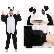 Load image into Gallery viewer, 2019  Adults Animal Pajamas Sets Cartoon Sleepwear Unicorn Onesies Stitch Kigurumi Unicornio Women Men Warm Flannel Hooded - Ole Misc.