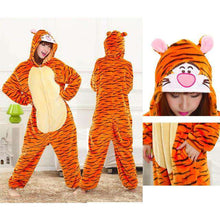 Load image into Gallery viewer, 2019  Adults Animal Pajamas Sets Cartoon Sleepwear Unicorn Onesies Stitch Kigurumi Unicornio Women Men Warm Flannel Hooded - Ole Misc.