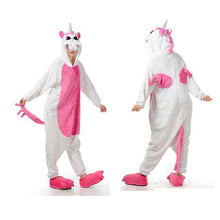 Load image into Gallery viewer, 2019  Adults Animal Pajamas Sets Cartoon Sleepwear Unicorn Onesies Stitch Kigurumi Unicornio Women Men Warm Flannel Hooded - Ole Misc.