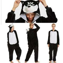 Load image into Gallery viewer, 2019  Adults Animal Pajamas Sets Cartoon Sleepwear Unicorn Onesies Stitch Kigurumi Unicornio Women Men Warm Flannel Hooded - Ole Misc.