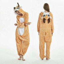 Load image into Gallery viewer, 2019  Adults Animal Pajamas Sets Cartoon Sleepwear Unicorn Onesies Stitch Kigurumi Unicornio Women Men Warm Flannel Hooded - Ole Misc.