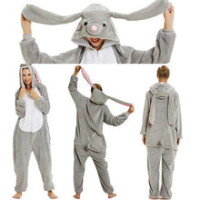 Load image into Gallery viewer, 2019  Adults Animal Pajamas Sets Cartoon Sleepwear Unicorn Onesies Stitch Kigurumi Unicornio Women Men Warm Flannel Hooded - Ole Misc.