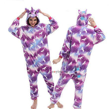 Load image into Gallery viewer, Adult Animal Pajamas Women Unicorn Sleepwear Onesie Kigurumi Panda Pyjama Anime Cartoon Overalls Witner Pikachu Nightie Jumpsuit - Ole Misc.