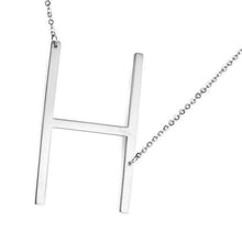 Load image into Gallery viewer, Stainless Steel Initial Letter Necklace Alphabet Name Jewelry Personalized Groomsman Bridesmaid Gift for Men/Women - Ole Misc.