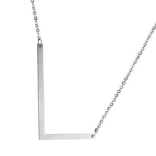 Load image into Gallery viewer, Stainless Steel Initial Letter Necklace Alphabet Name Jewelry Personalized Groomsman Bridesmaid Gift for Men/Women - Ole Misc.