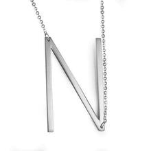Load image into Gallery viewer, Stainless Steel Initial Letter Necklace Alphabet Name Jewelry Personalized Groomsman Bridesmaid Gift for Men/Women - Ole Misc.