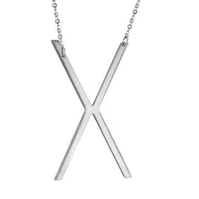 Load image into Gallery viewer, Stainless Steel Initial Letter Necklace Alphabet Name Jewelry Personalized Groomsman Bridesmaid Gift for Men/Women - Ole Misc.