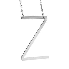 Load image into Gallery viewer, Stainless Steel Initial Letter Necklace Alphabet Name Jewelry Personalized Groomsman Bridesmaid Gift for Men/Women - Ole Misc.