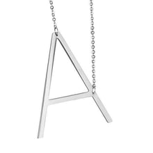 Load image into Gallery viewer, Stainless Steel Initial Letter Necklace Alphabet Name Jewelry Personalized Groomsman Bridesmaid Gift for Men/Women - Ole Misc.