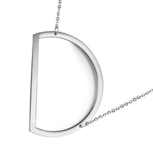 Load image into Gallery viewer, Stainless Steel Initial Letter Necklace Alphabet Name Jewelry Personalized Groomsman Bridesmaid Gift for Men/Women - Ole Misc.