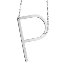 Load image into Gallery viewer, Stainless Steel Initial Letter Necklace Alphabet Name Jewelry Personalized Groomsman Bridesmaid Gift for Men/Women - Ole Misc.