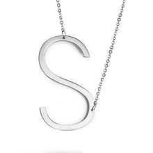 Load image into Gallery viewer, Stainless Steel Initial Letter Necklace Alphabet Name Jewelry Personalized Groomsman Bridesmaid Gift for Men/Women - Ole Misc.