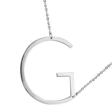 Load image into Gallery viewer, Stainless Steel Initial Letter Necklace Alphabet Name Jewelry Personalized Groomsman Bridesmaid Gift for Men/Women - Ole Misc.