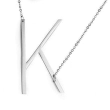 Load image into Gallery viewer, Stainless Steel Initial Letter Necklace Alphabet Name Jewelry Personalized Groomsman Bridesmaid Gift for Men/Women - Ole Misc.