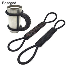 Load image into Gallery viewer, Behogar Besegad Handmade Tumblers Paracord Handle Holder Water Bottle Carrier Rope with Double Ring for Yeti 30oz Cups - Ole Misc.