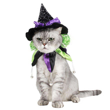 Load image into Gallery viewer, Funny Cat Costume Halloween Wizard Hat Disguise Accessories For Cats Christmas New Year Suit For Small Dogs Pet Photo Props - Ole Misc.