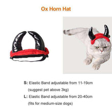 Load image into Gallery viewer, Funny Cat Costume Halloween Wizard Hat Disguise Accessories For Cats Christmas New Year Suit For Small Dogs Pet Photo Props - Ole Misc.