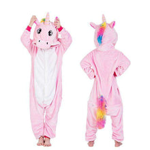 Load image into Gallery viewer, Kids Kigurumi Onesie Unicorn Pajamas For Children Animal Cartoon Blanket Sleepers Baby Costume Winter Boy Girl Licorne Jumspuit - Ole Misc.
