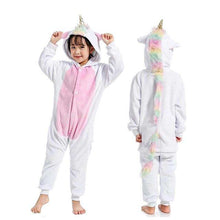 Load image into Gallery viewer, Kids Kigurumi Onesie Unicorn Pajamas For Children Animal Cartoon Blanket Sleepers Baby Costume Winter Boy Girl Licorne Jumspuit - Ole Misc.
