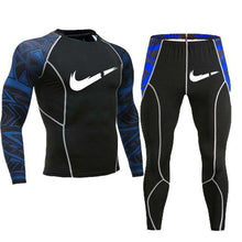 Load image into Gallery viewer, Fashion clothing warm men's underwear set men's compression fleece sweat quick-drying thermal underwear men's long-sleeved spot - Ole Misc.