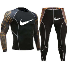Load image into Gallery viewer, Fashion clothing warm men's underwear set men's compression fleece sweat quick-drying thermal underwear men's long-sleeved spot - Ole Misc.