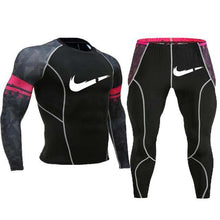 Load image into Gallery viewer, Fashion clothing warm men's underwear set men's compression fleece sweat quick-drying thermal underwear men's long-sleeved spot - Ole Misc.