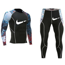 Load image into Gallery viewer, Fashion clothing warm men's underwear set men's compression fleece sweat quick-drying thermal underwear men's long-sleeved spot - Ole Misc.